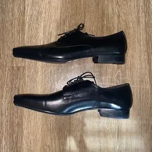Bruno Magli Martico MARTICO-10 Black Leather Cap Toe Oxfords Dress Shoe BRUNO MAGLI / MARTICO - Cap Toe Leather Black Mens US 11M  main image 4